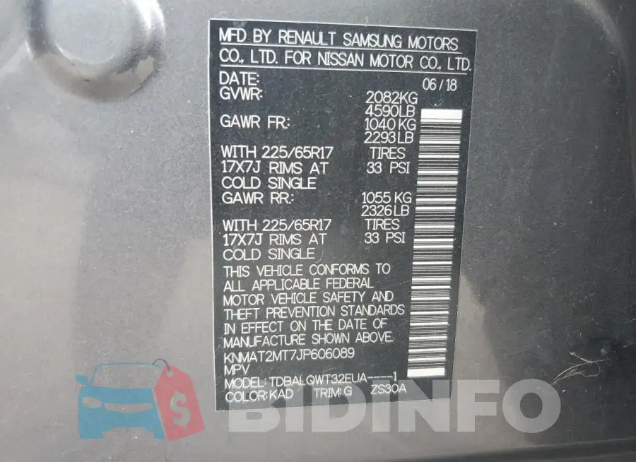 KNMAT2MT7JP606089 Photo# 13