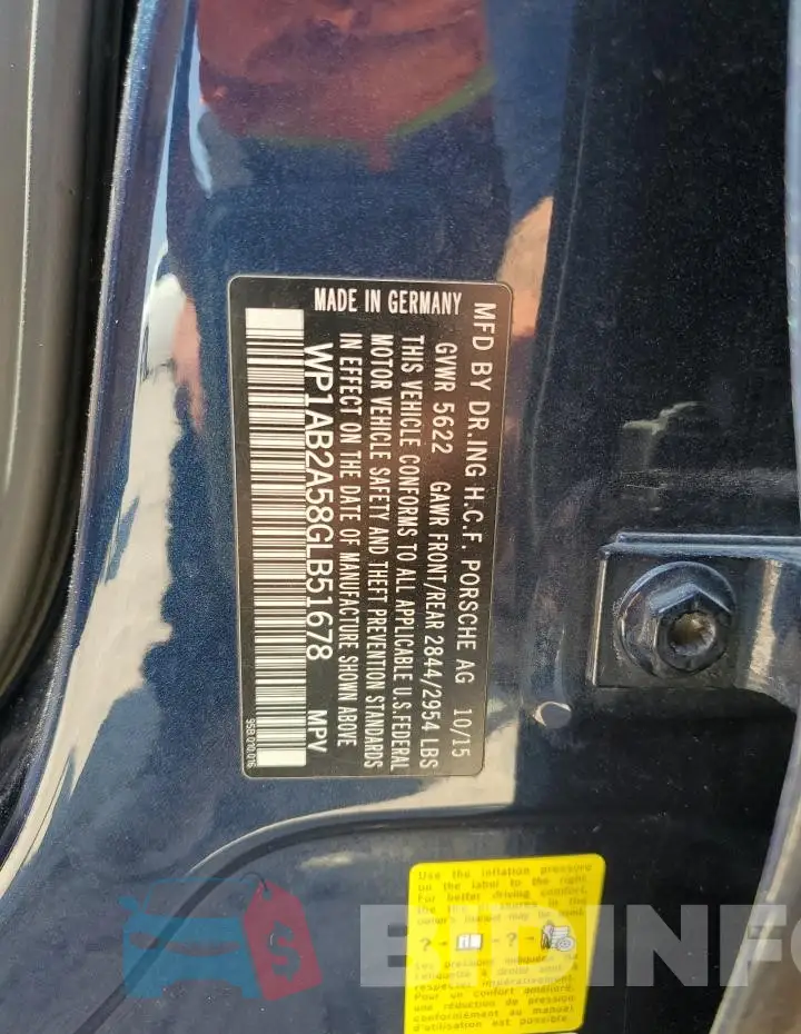 WP1AB2A58GLB51678 Photo# 14