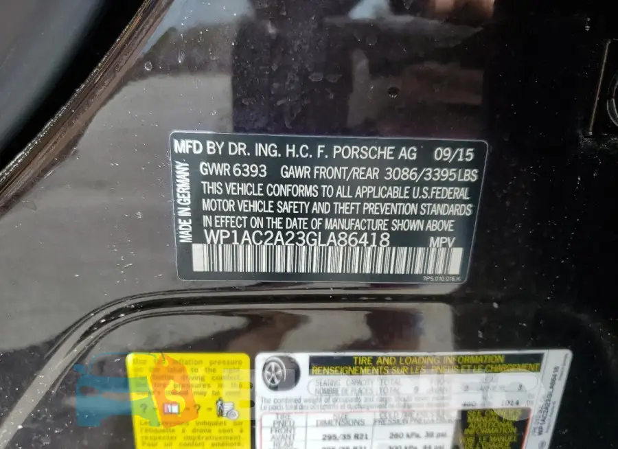 WP1AC2A23GLA86418 Photo# 14