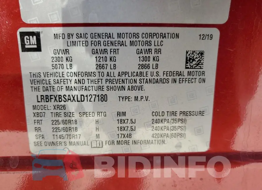 LRBFXBSAXLD127180 Photo# 13