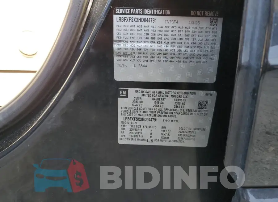 LRBFXFSX3HD044791 Photo# 13