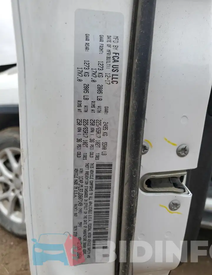 1C4PJMLB7JD607149 Photo# 13