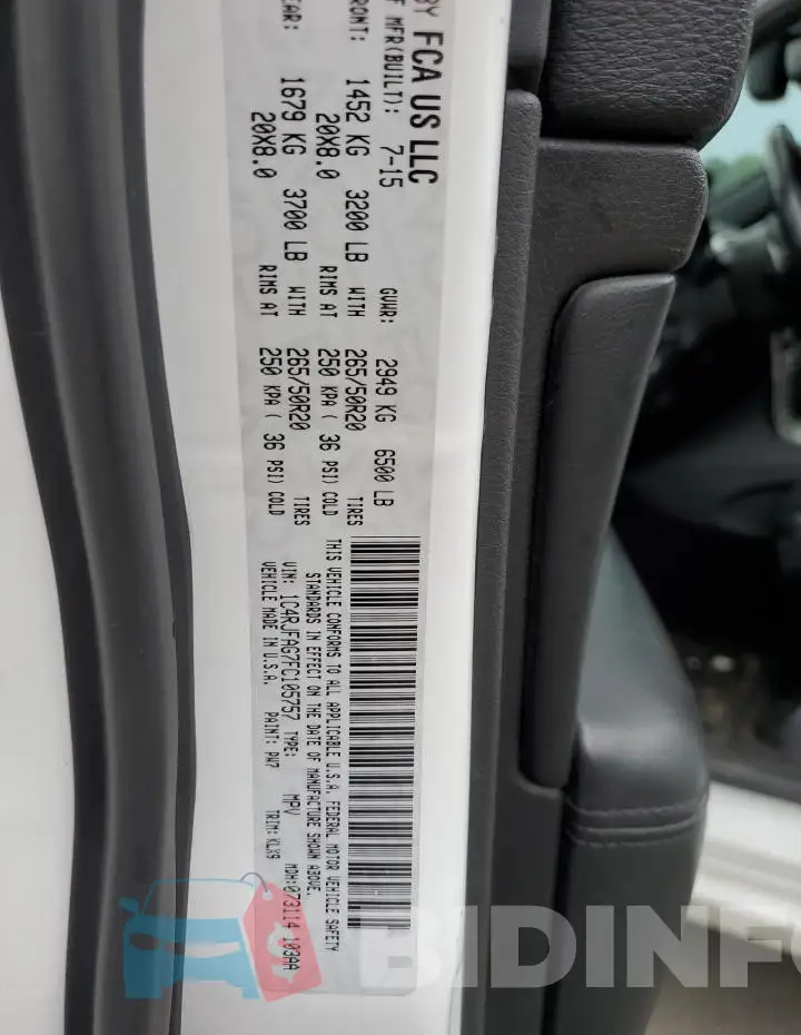 1C4RJFAG7FC105757 Photo# 13