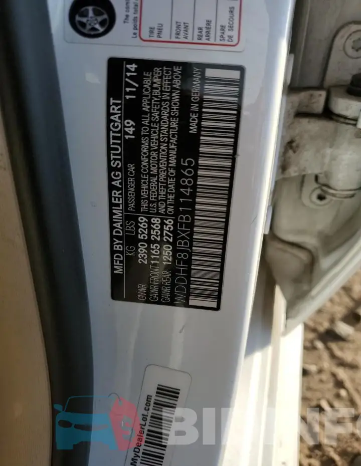 WDDHF8JBXFB114865 Photo# 12