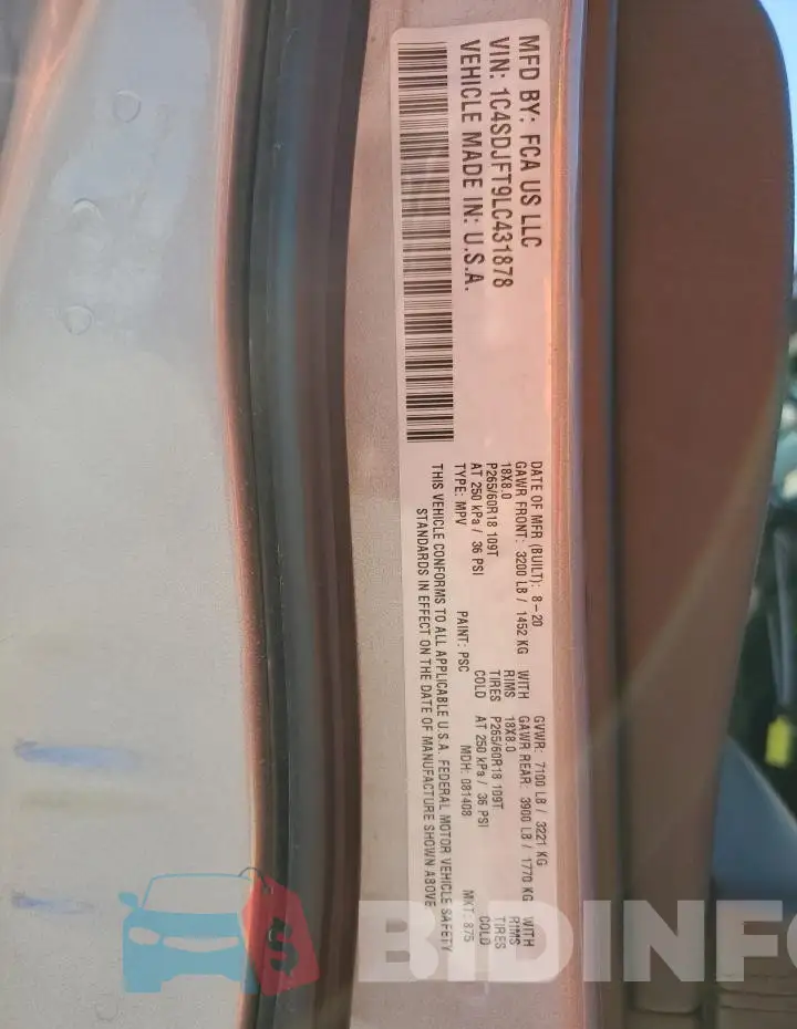 1C4SDJFT9LC431878 Photo# 13