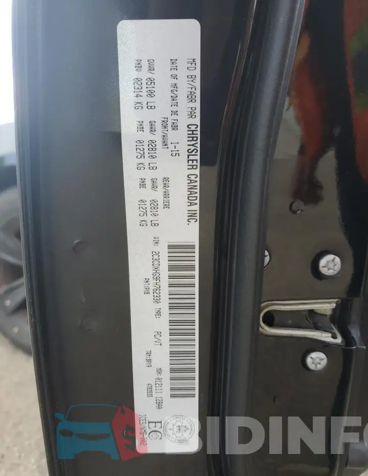 2C3CDXHG9FH762330 Photo# 13