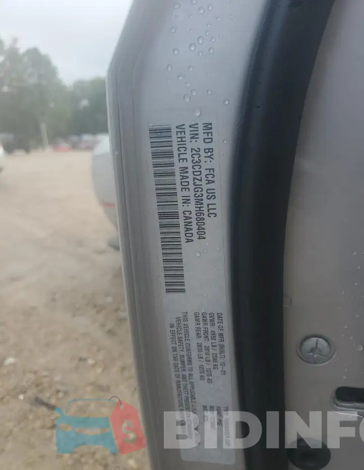 2C3CDZJG3MH680404 Photo# 12