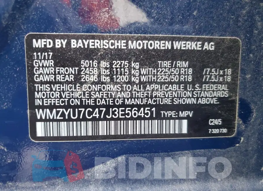 WMZYU7C47J3E56451 Photo# 13