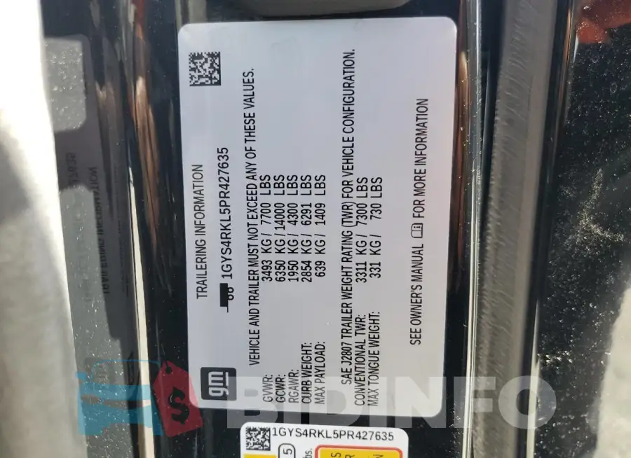 1GYS4RKL5PR427635 Photo# 14
