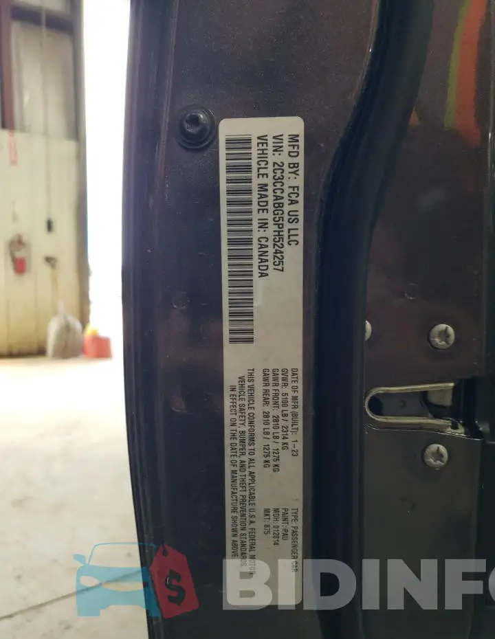 2C3CCABG5PH524257 Photo# 13