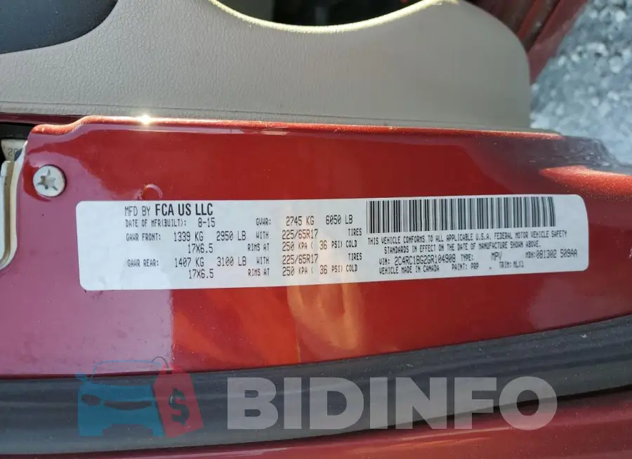 2C4RC1BG2GR104908 Photo# 13