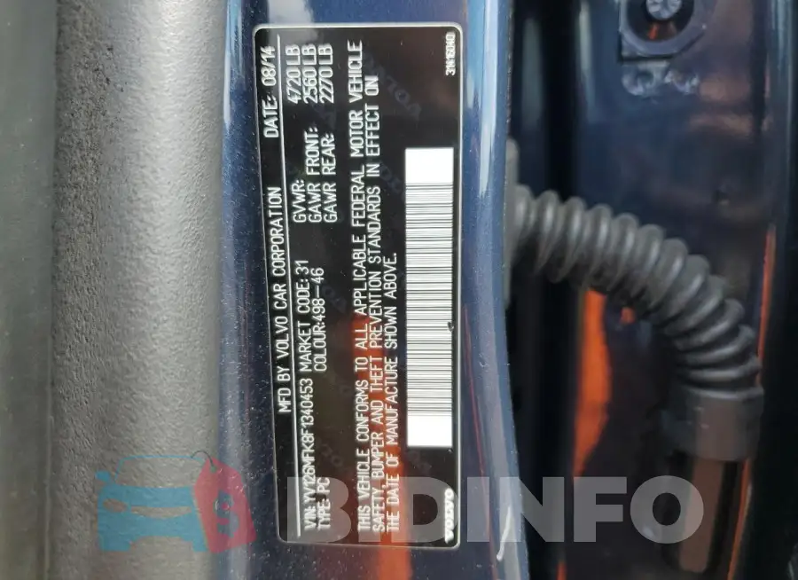YV126MFK8F1340453 Photo# 12