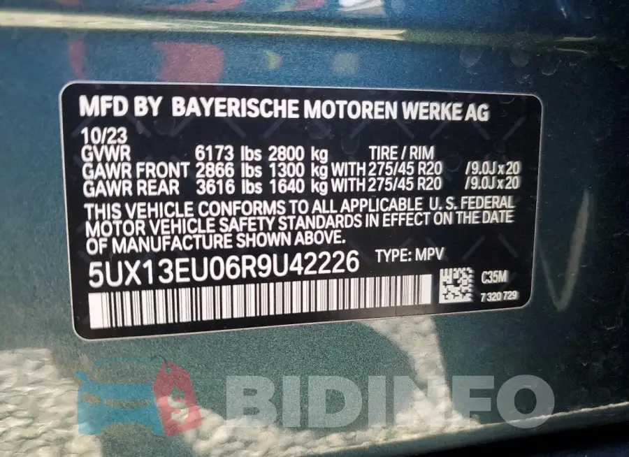 5UX13EU06R9U42226 Photo# 13