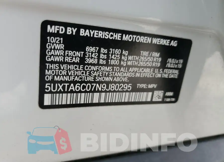 5UXTA6C07N9J80295 Photo# 14