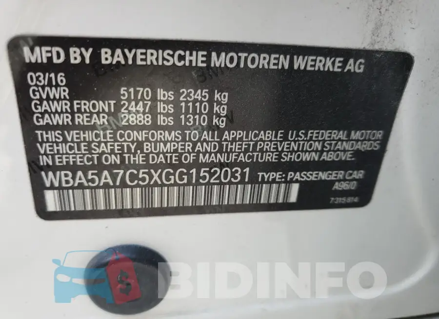 WBA5A7C5XGG152031 Photo# 13