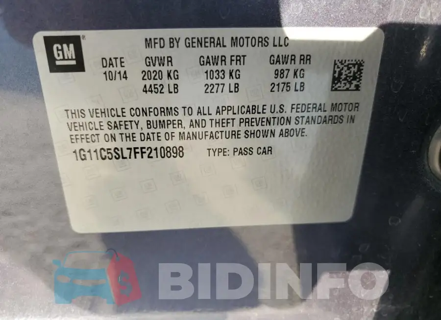 1G11C5SL7FF210898 Photo# 12