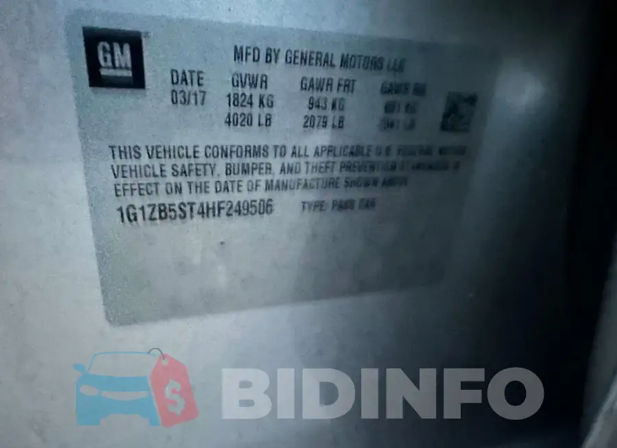 1G1ZB5ST4HF249506 Photo# 10