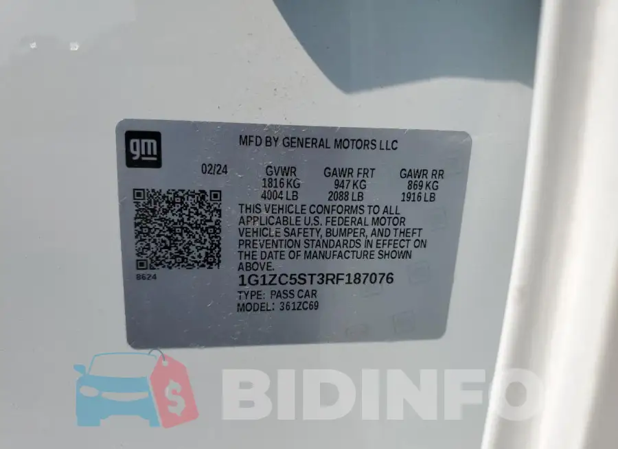 1G1ZC5ST3RF187076 Photo# 12