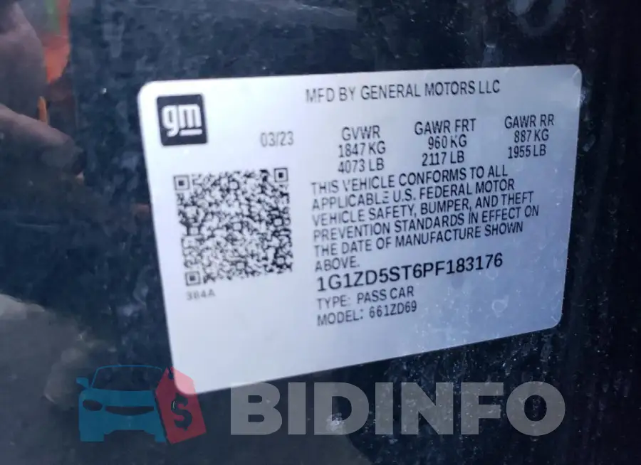 1G1ZD5ST6PF183176 Photo# 13