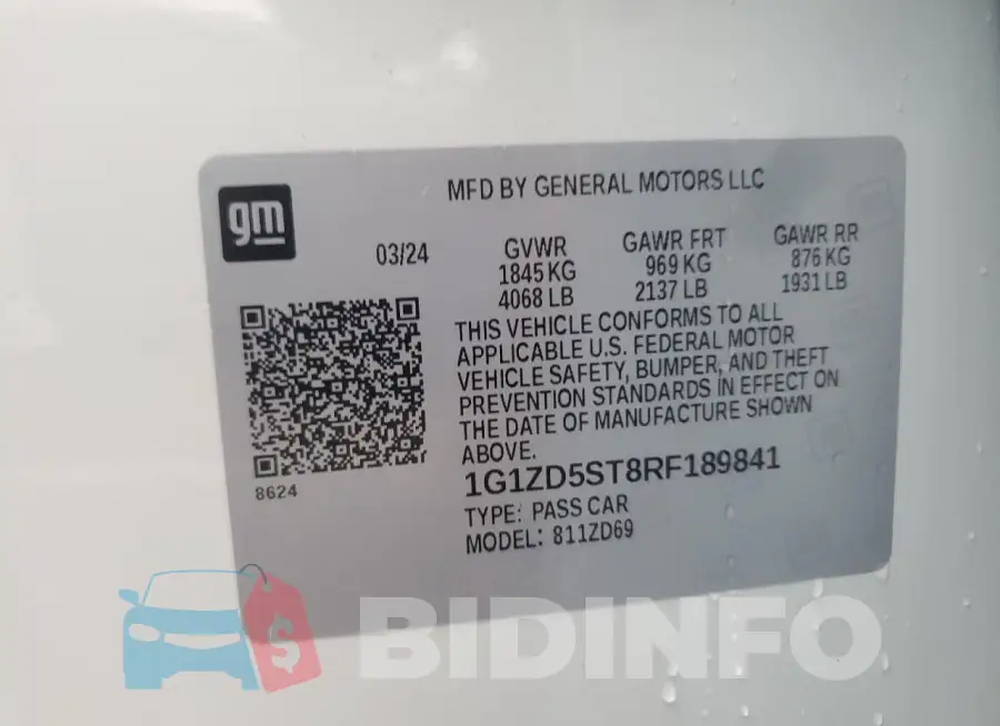 1G1ZD5ST8RF189841 Photo# 12