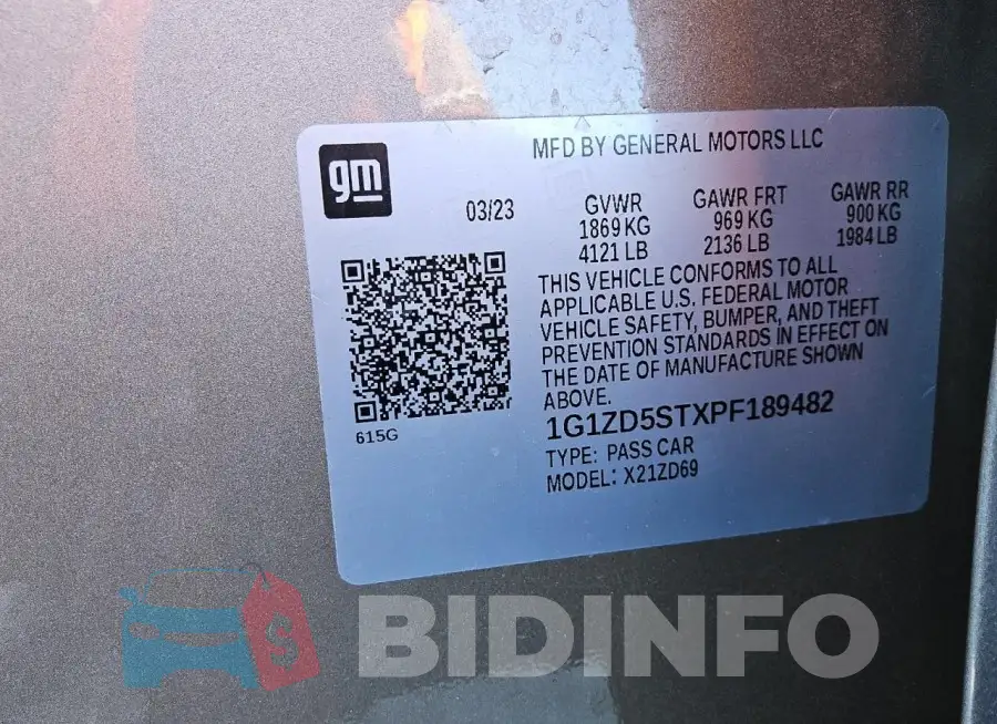 1G1ZD5STXPF189482 Photo# 12