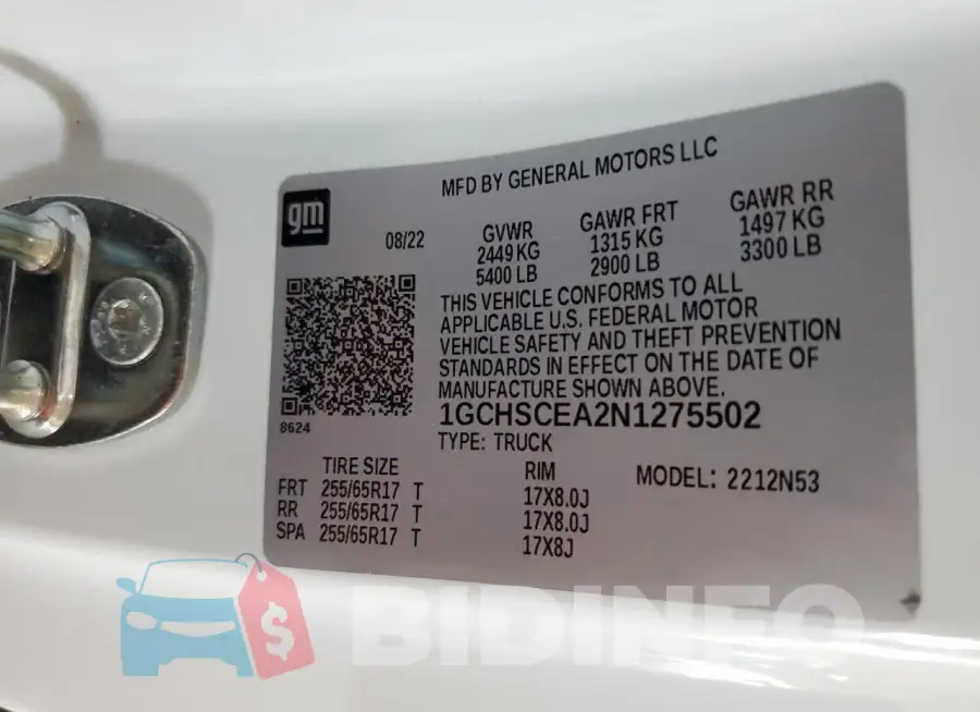 1GCHSCEA2N1275502 Photo# 12