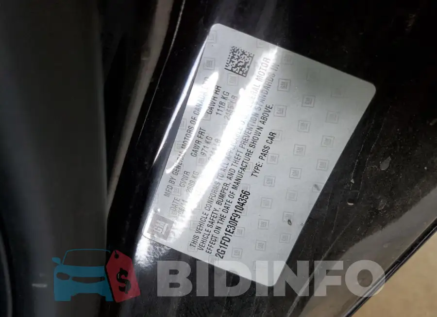 2G1FD1E30F9104356 Photo# 13