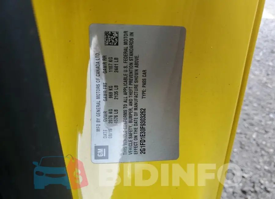 2G1FD1E30F9303262 Photo# 13