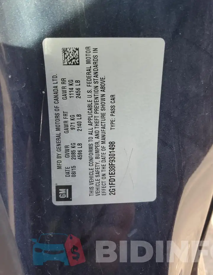 2G1FD1E38F9301498 Photo# 12