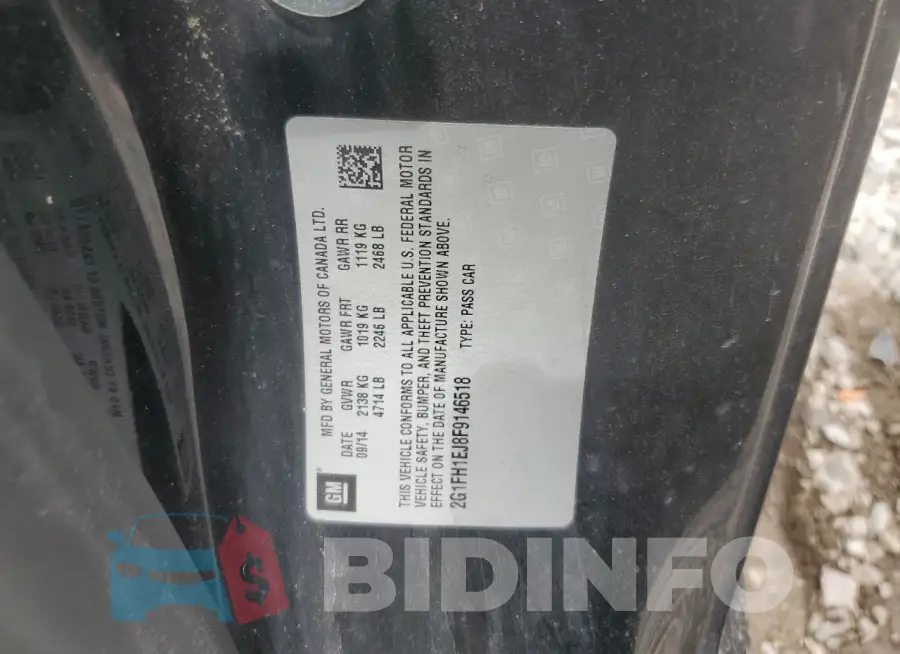 2G1FH1EJ8F9146518 Photo# 12