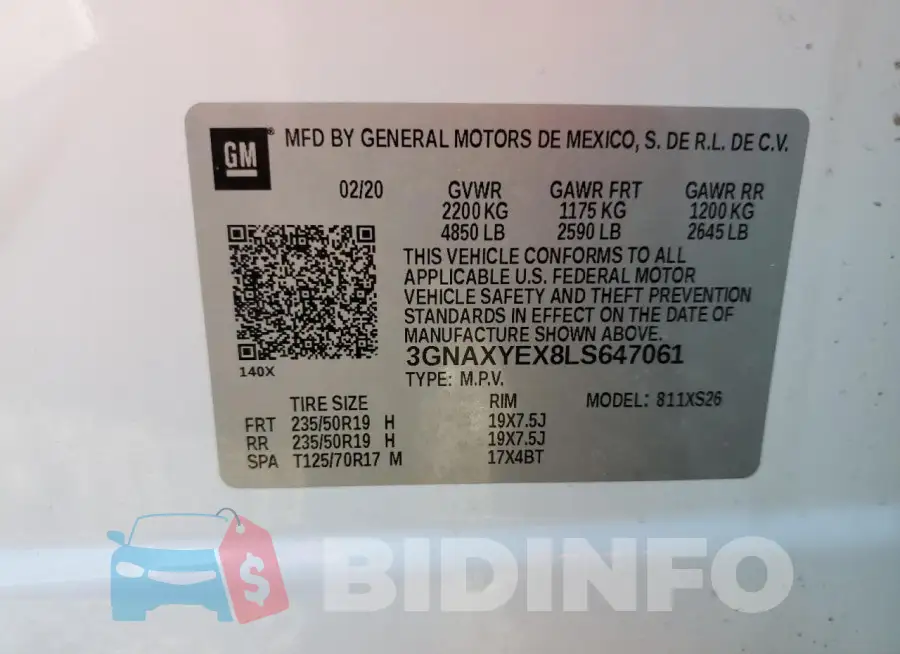 3GNAXYEX8LS647061 Photo# 13