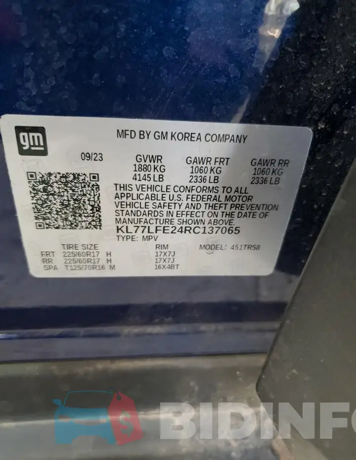KL77LFE24RC137065 Photo# 12