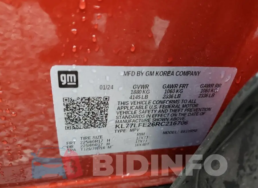 KL77LFE26RC216706 Photo# 12