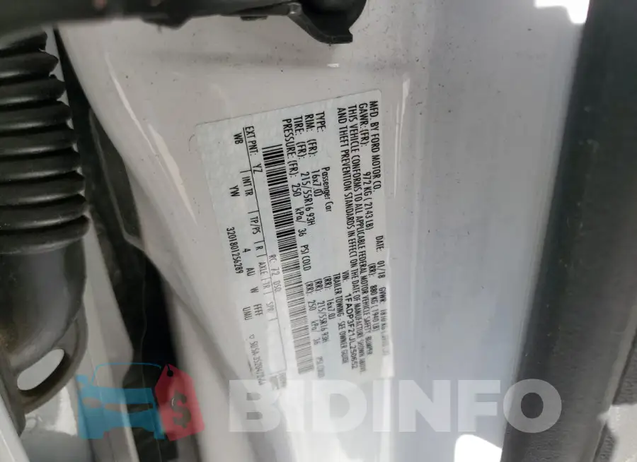 1FADP3F21JL250652 Photo# 12