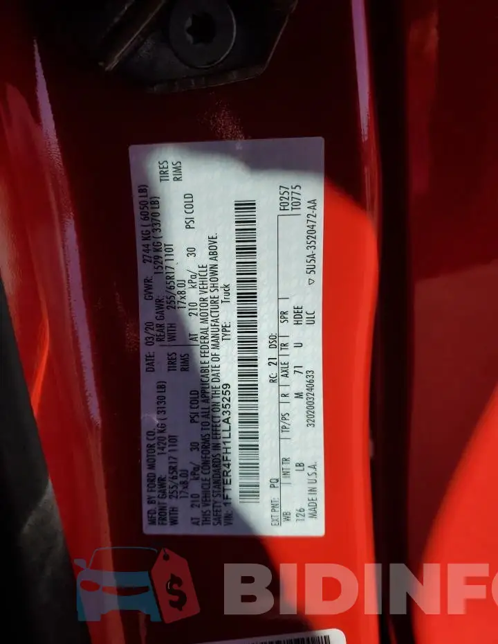 1FTER4FH1LLA35259 Photo# 12