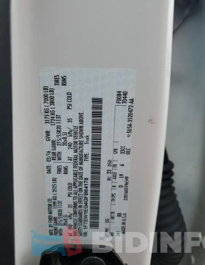 1FTEW1EG4GFB64178 Photo# 12