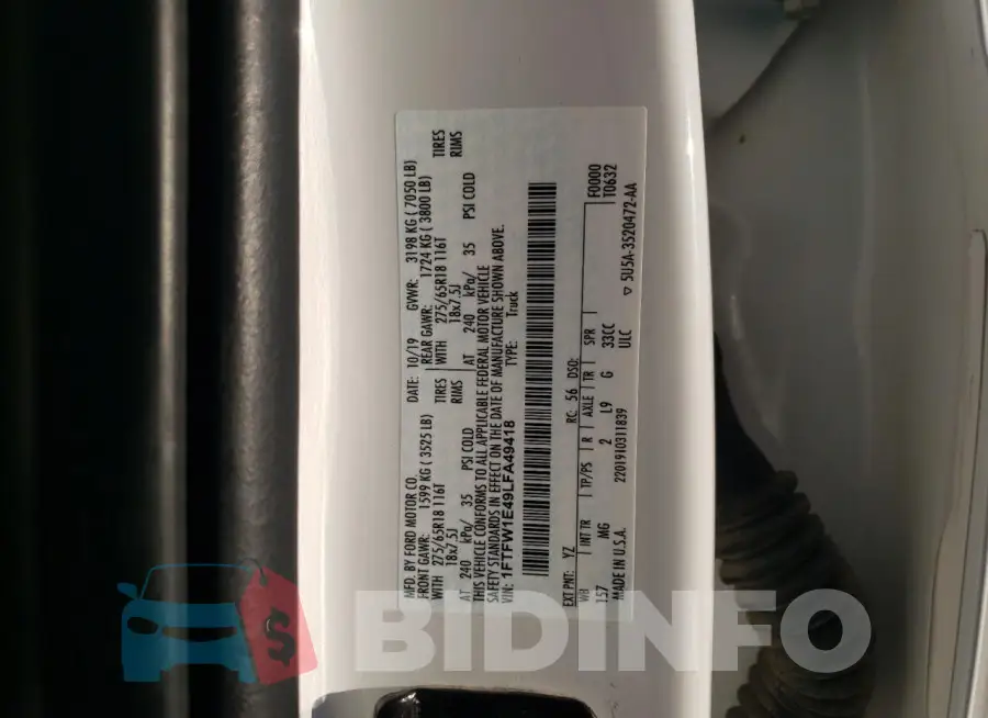 1FTFW1E49LFA49418 Photo# 12