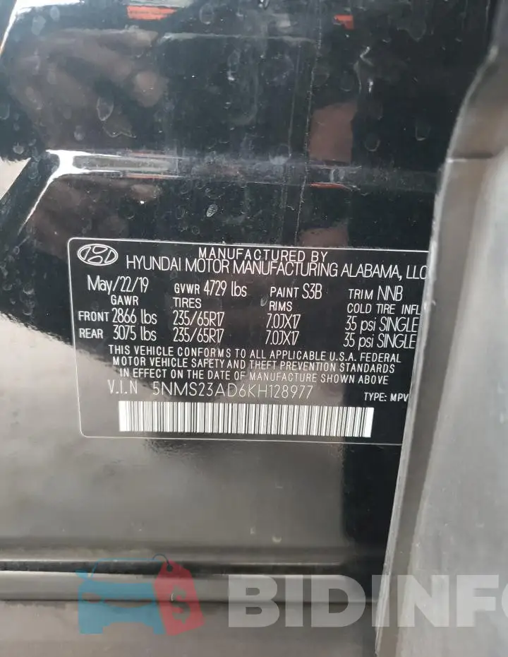5NMS23AD6KH128977 Photo# 12