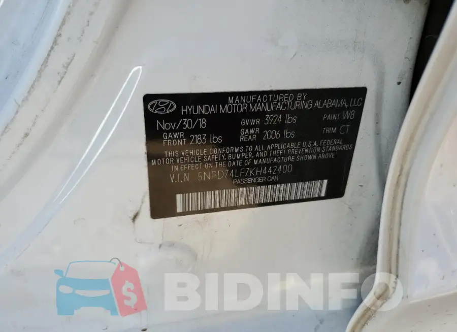 5NPD74LF7KH442400 Photo# 12