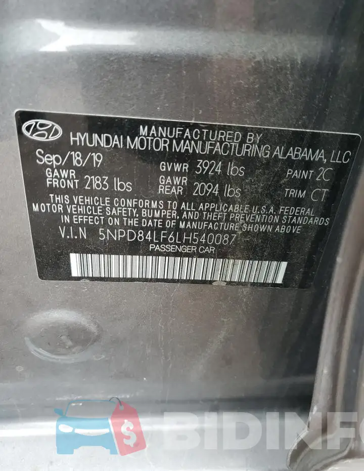 5NPD84LF6LH540087 Photo# 12