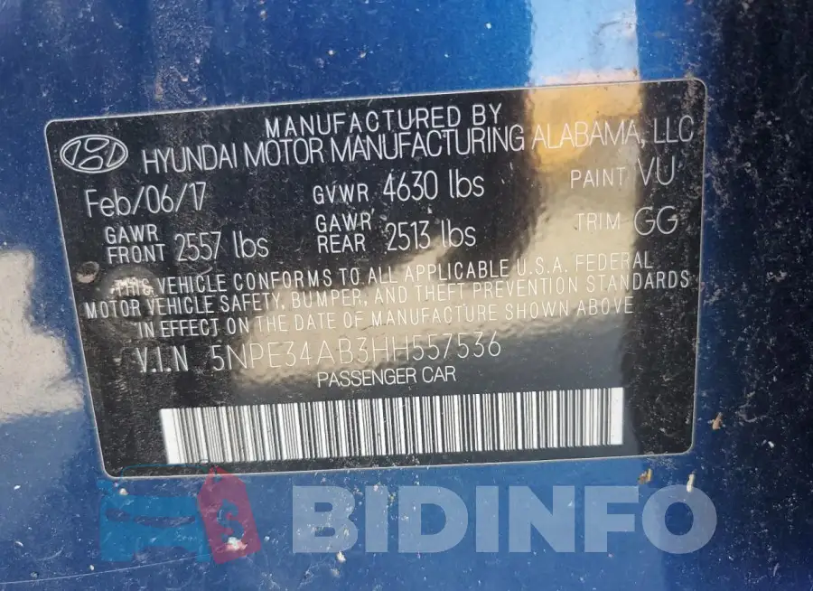 5NPE34AB3HH557536 Photo# 13