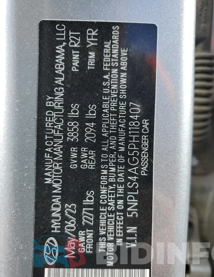 5NPLS4AG5PH118407 Photo# 13