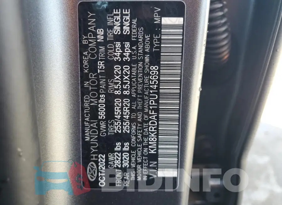 KM8KRDAF1PU145698 Photo# 14