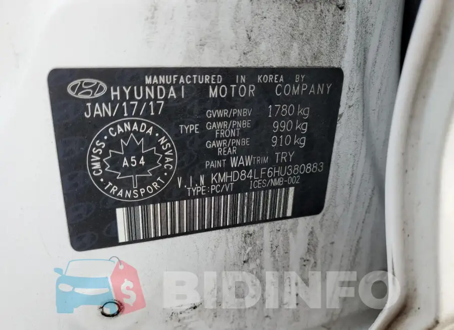 KMHD84LF6HU380883 Photo# 13
