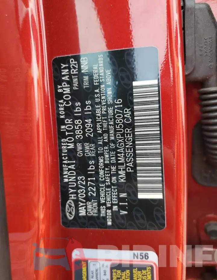 KMHLM4AGXPU580716 Photo# 12