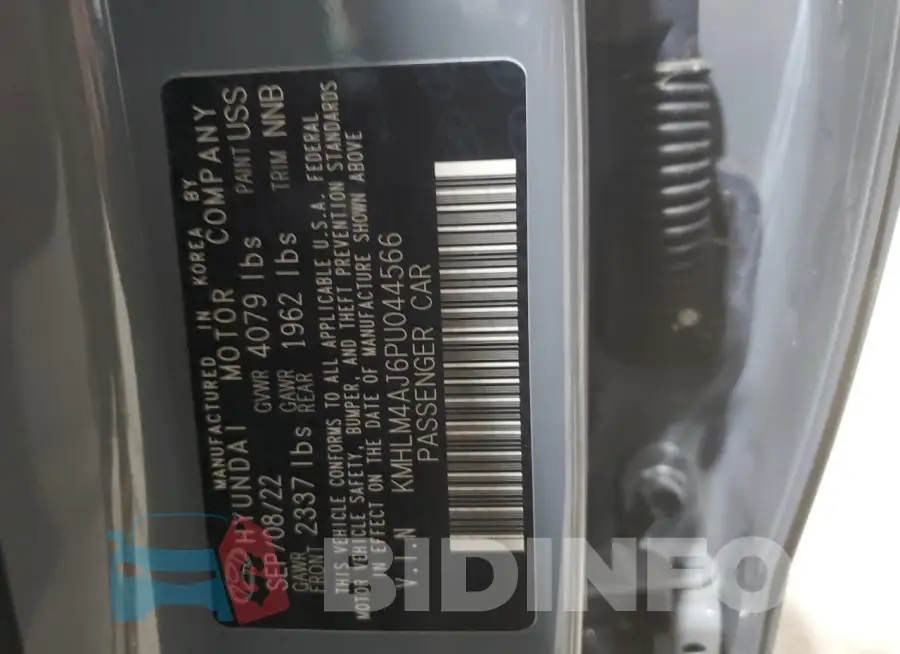 KMHLM4AJ6PU044566 Photo# 13