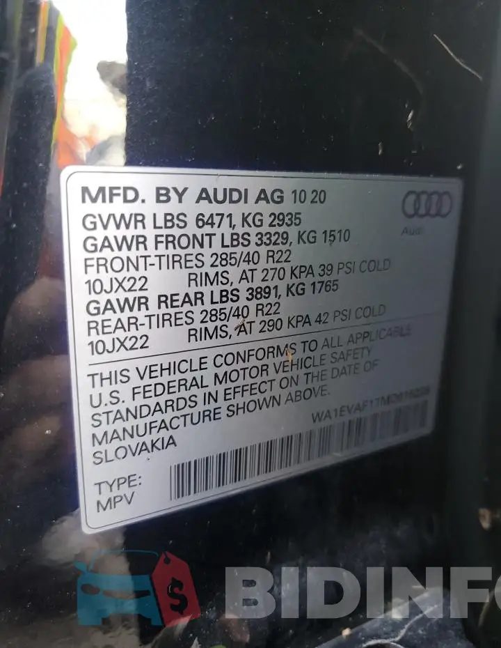 WA1EVAF17MD015228 Photo# 14