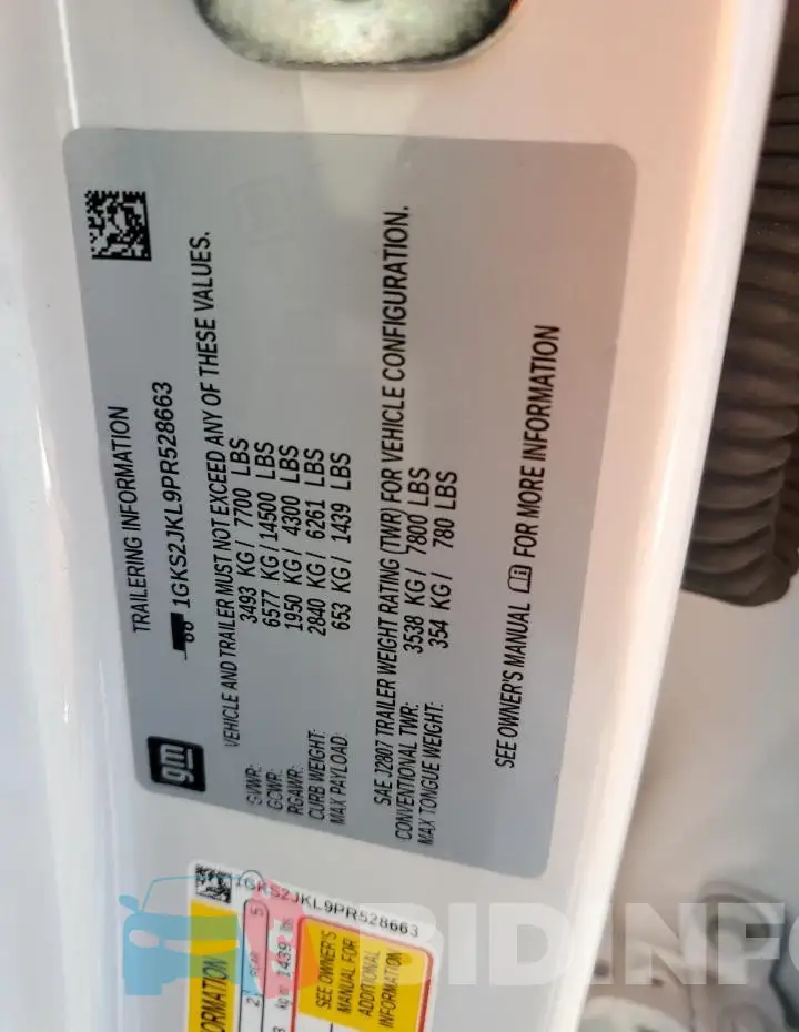 1GKS2JKL9PR528663 Photo# 13