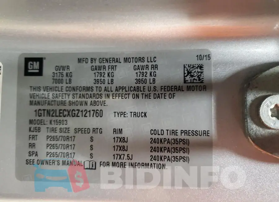 1GTN2LECXGZ121760 Photo# 12