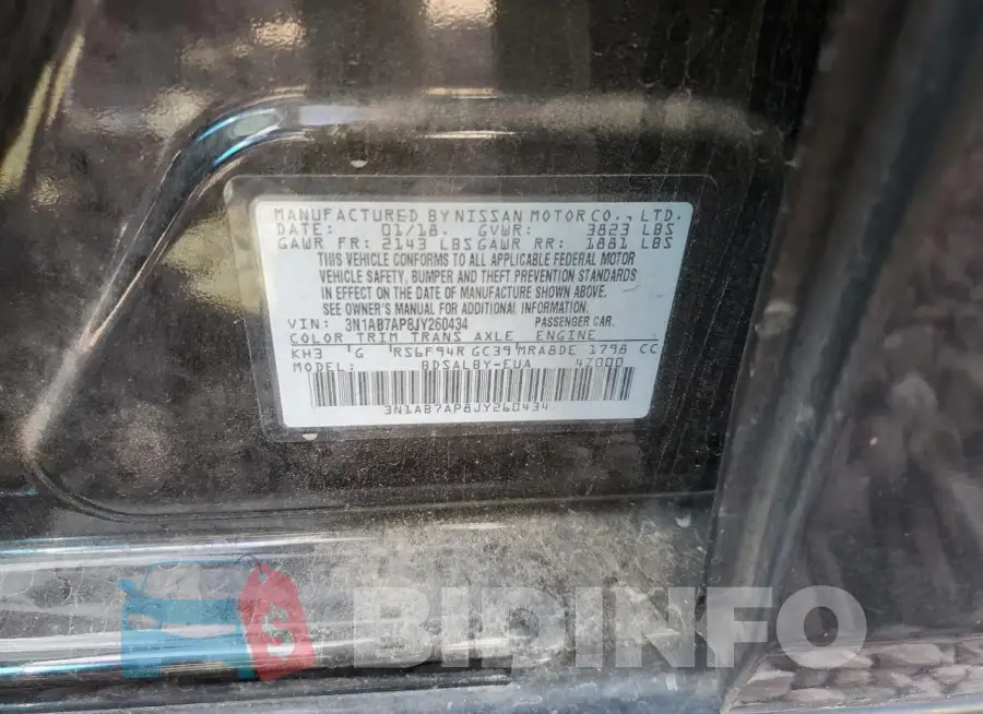 3N1AB7AP8JY260434 Photo# 12